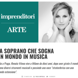 LA SOPRANO CHE SOGNA UN MONDO IN MUSICA